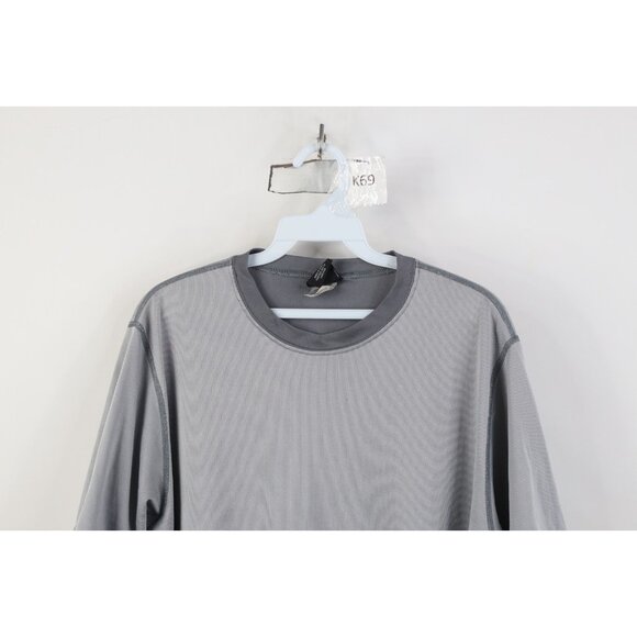 Vintage Patagonia Capilene Mens Large Spell Out Thermal Knit T-Shirt Gray USA - Picture 2 of 15
